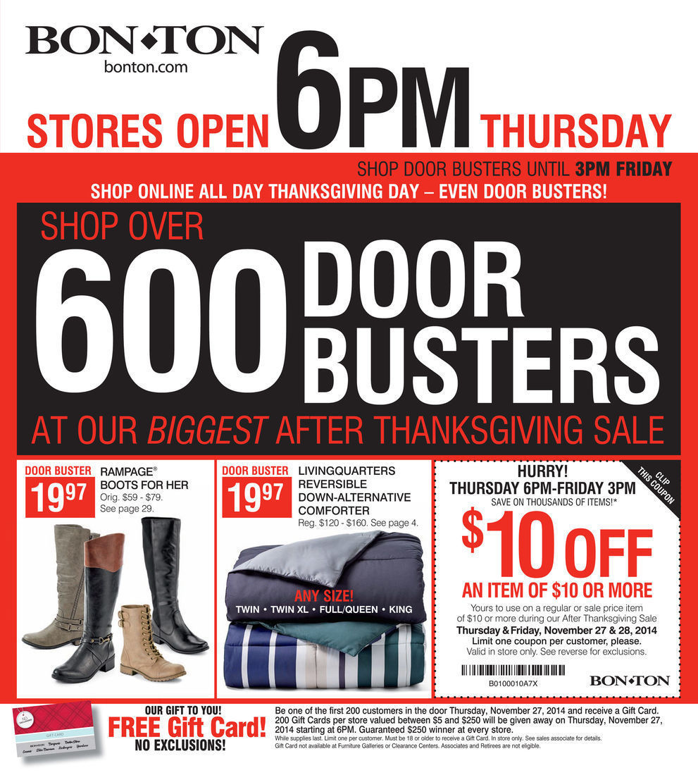 Bon-Ton Black Friday 2014 Ad Page 1