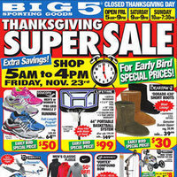 Big 5 Black Friday Ad 2012