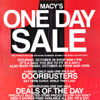 Macy's One Day Sale
