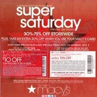 Macy's Super Saturday Sale
