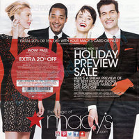 Macy's Holiday Preview Sale