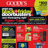 Goody's Black Friday 2013 Ad