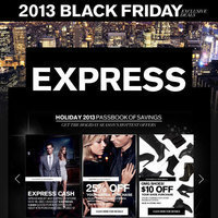 Express Black Friday &amp; Cyber Monday Ad 2013