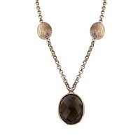 14K ROSE GOLD SMOKEY QUARTZ PENDANT, 15.70 TCW