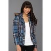 dollhouse - Zip-Front 4-Pocket W/ Side Back Belts (Blue Plaid) - Apparel