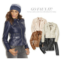 The Faux-Leather Jacket. Give a little attitude this holiday.
