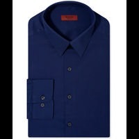 Alfani RED Dress Shirt, Fitted Texture Long-Sleeved Shirt