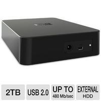 WD Elements 2TB External Hard Drive - USB 2.0, Plug and Play, For Mac and PC - WDBAAU0020HBK-NESN