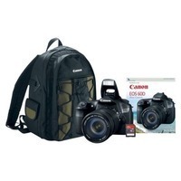 Canon EOS Rebel 60D 18MP Digital SLR Camera with 18-135mm IS Lens, Backpack, Memory Card, and DVD - Black