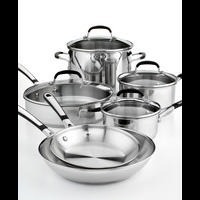 Simply Calphalon Stainless Steel 10 Piece Cookware Set