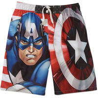 Marvel Captain America Boys&#39; Swim Short