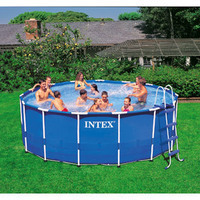 Intex 15&#39; x 48&quot; Metal Frame Swimming Pool