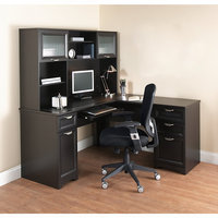 Realspace® Magellan Collection L-Shaped Desk, 30&quot;H x 58 3/4&quot;W x 18 3/4&quot;D, Espresso