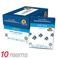 Hammermill® Copy Plus MP Paper, 8 1/2&quot; x 11&quot;, 20 Lb, 500 Sheets Per Ream, Case Of 10 Reams