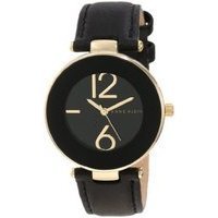 Anne Klein Women&#39;s Watch w/Black Leather Band